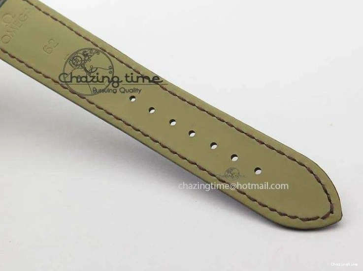 0422 TimelessDesign De Ville MK 1:1 Best Edition RG Black Dial On Black Leather Asian Seagull T1701 (Sec@6) 8236